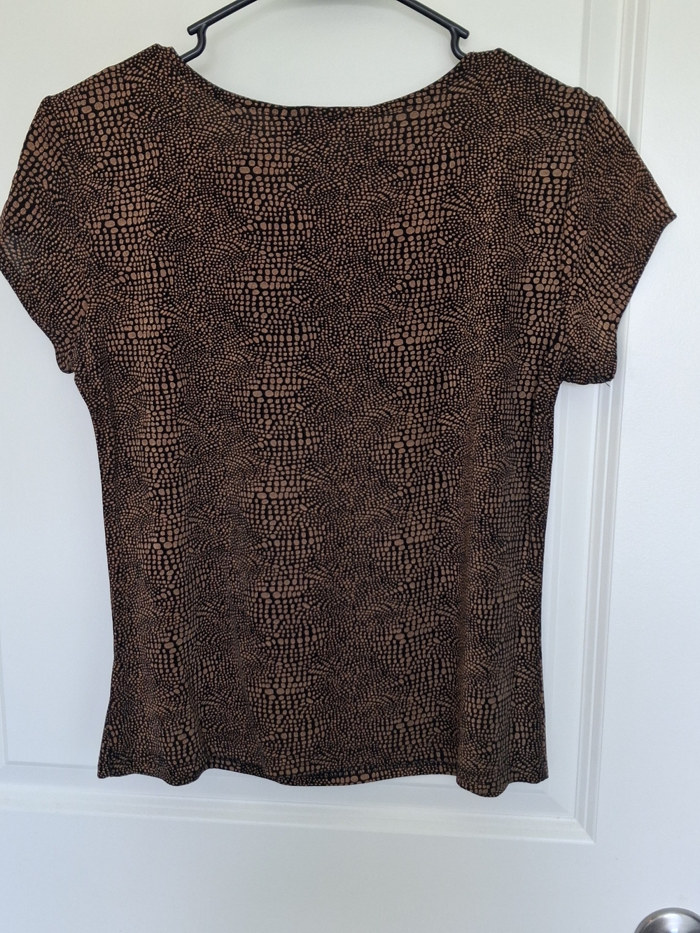 Brigg's New York Brown & Black Textured Blouse & Floor Length Skirt Set - Picture 6 of 8